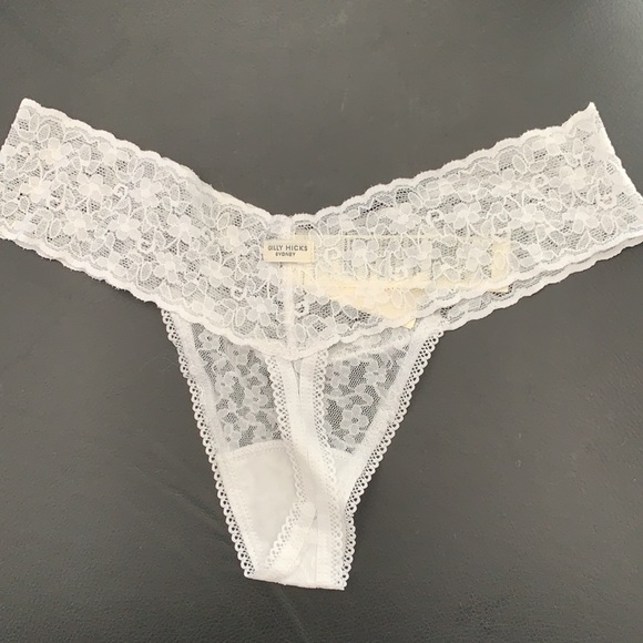 Size: G-strings: All White with Pink Bow Sold in groups of 3. Same or Mixed size - Picture 2 of 3